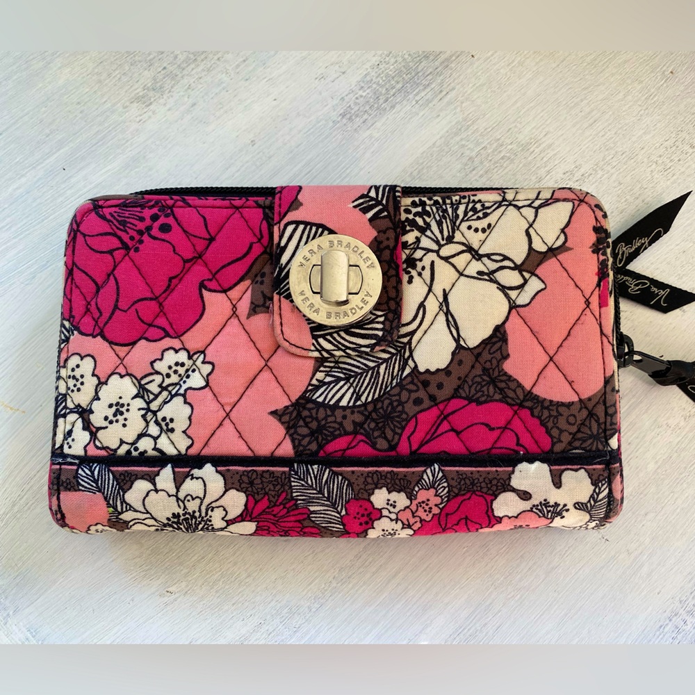 Vera Bradley large clutch wristlet